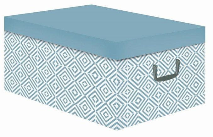 Compactor Nordic skladacia úložná krabica - kartón, bledomodrá