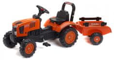 Falk Traktor Kubota M7171 s valníkom oranžový