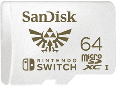 SanDisk microSDXC Nintendo Switch 64 GB 100 MB/s A1 C10 V30 UHS-1 U3 (SDSQXAT-064G-GNCZN)