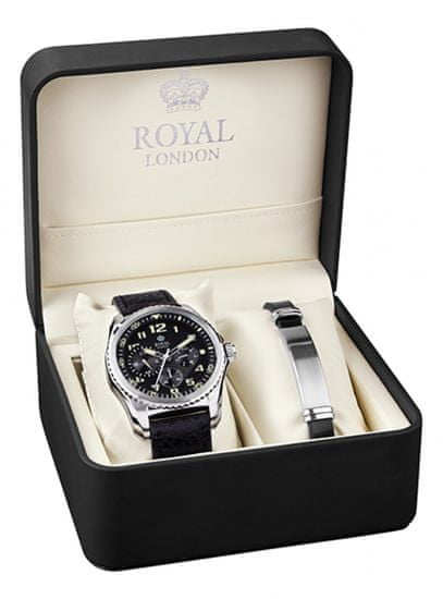 Royal London sada hodinek s náramkem 41328-01-SET - zánovné