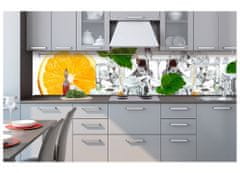 Dimex fototapety do kuchyne, samolepiace - Citrón s ľadom 60 x 260 cm