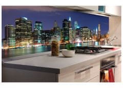 Dimex fototapety do kuchyne, samolepiace - Nočný Manhattan 60 x 180 cm