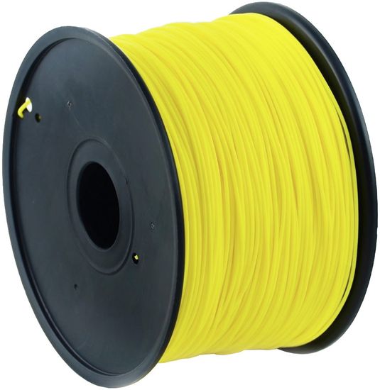 Gembird tisková struna (filament), PLA, 1,75mm, 1kg, žlutá (3DP-PLA1.75-01-Y)