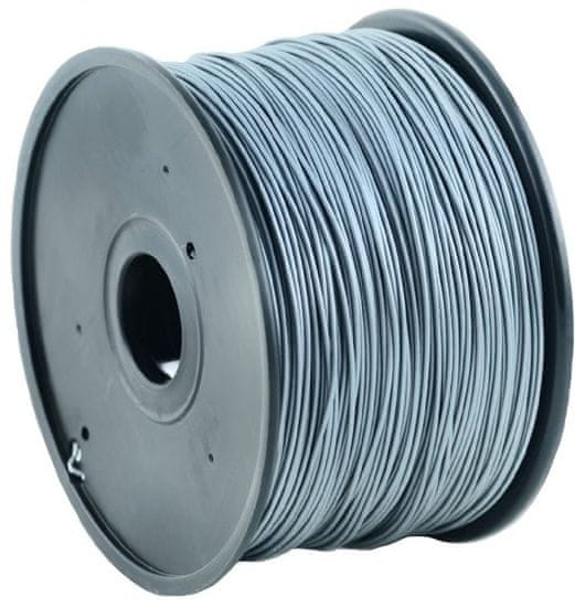 Gembird tisková struna (filament), PLA, 1,75mm, 1kg, stříbrná (3DP-PLA1.75-01-S)