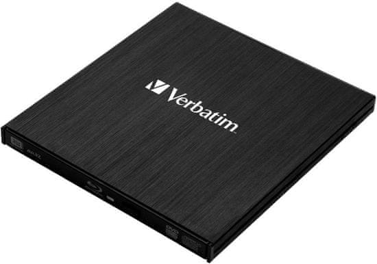 VERBATIM Blu-ray Slimline USB, čierna (43890)
