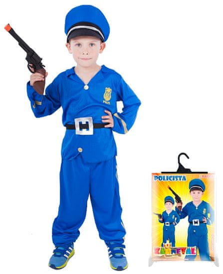 Rappa Karnevalový kostým policajt veľ. S