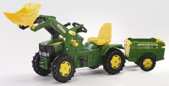 Rolly Toys Šliapací traktor Farmtrac John Deere s vlečkou