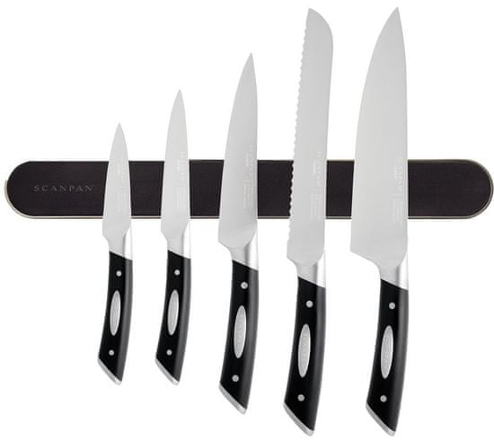 SCANPAN 6-dielna sada - 5x nôž a lišta na nože