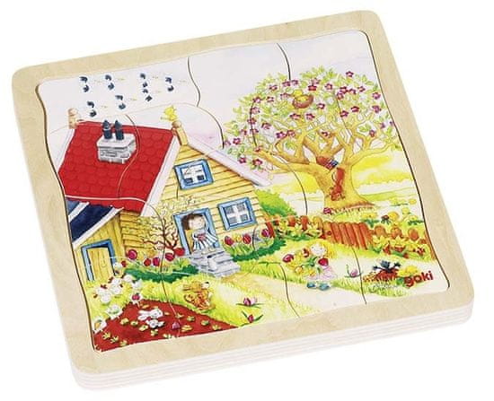 Goki Viacvrstvové puzzle - Ročné obdobia
