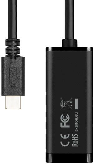 AXAGON ADE-SRC, USB 3.1 Type-C externý Gigabit Ethernet adaptér