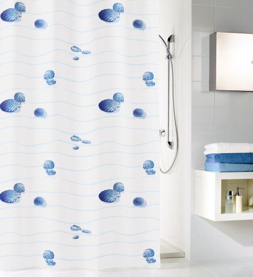 Kleine Wolke Textilný sprchový záves MIAMI 180 x 200 cm modrý