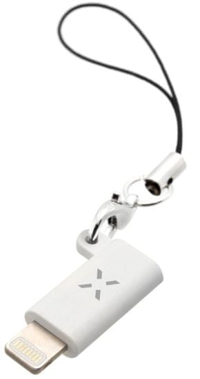 FIXED Redukcia Link pre nabíjanie a dátový prenos z USB-C na Lightning Fixa-CL-WH, biela