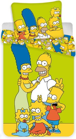 Jerry Fabrics Obliečky The Simpsons Family "Green"