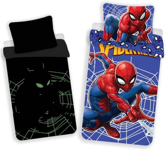 Jerry Fabrics Obliečky Spider-man - svietiace efekt