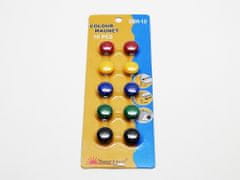 Univox Magnety farebné 15 mm / 10 ks mix farieb 