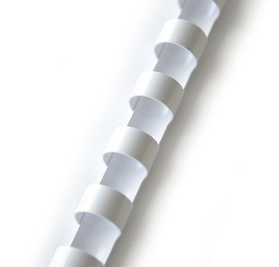 Univox Hrebeň pre krúžkovú väzbu 12,5 mm biely / 100 ks