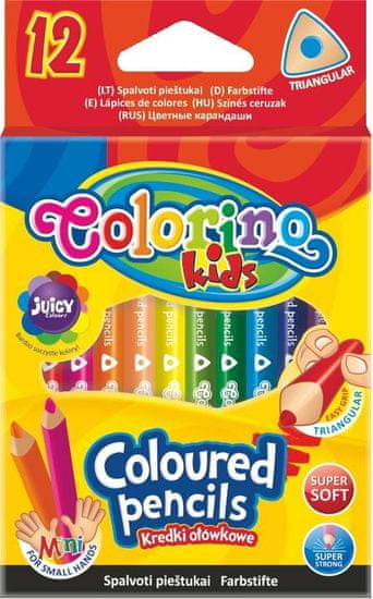 Colorino Pastelky trojhranné polovičná, 12 farieb Kids