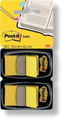Post-It Záložky samolepiace dvojbalenie 25,4 x 43,2 mm / 50 ks žlté 