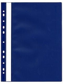 Karton PP Rýchloviazač plastový s eurodierovaním modrý