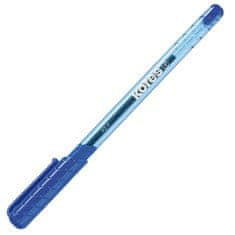KORES Pero guľôčkové K2 trojhranné s gripom 0,5 mm, modré 