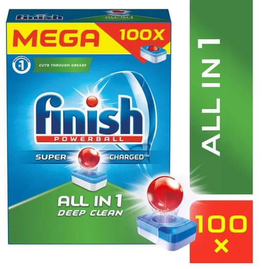 Finish Powerball All in 1 tablety do umývačky riadu 100 ks