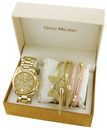 Gino Milano dámská sada hodinek a 6 náramků MWF14-028A - rozbalené