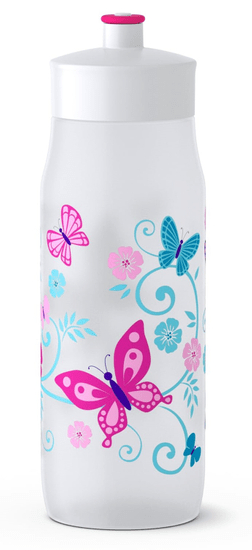 Tefal SQUEEZE mäkká fľaša 0,6 L biela-motýle K3201512