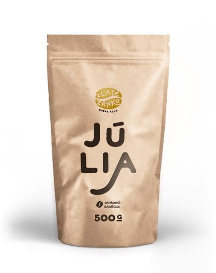 Zlaté zrnko - Júlia (Zmes arabica - 100%) "PESTRÁ" zrnková káva 500g