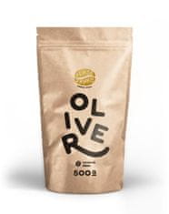 - Oliver (Zmes arabica 90% a robusta 10%) "LAHODNE HORKÝ" zrnková káva 500g