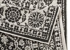 NORTHRUGS Kusový koberec Twin-Wendeteppiche 103113 schwarz creme – na von aj na doma 80x350