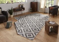 NORTHRUGS Kusový koberec Twin-Wendeteppiche 103132 grau creme – na von aj na doma 80x250