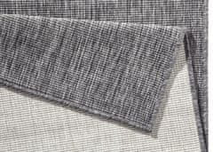 NORTHRUGS Kusový koberec Twin-Wendeteppiche 103097 grau creme – na von aj na doma 80x250