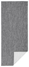 NORTHRUGS Kusový koberec Twin-Wendeteppiche 103097 grau creme – na von aj na doma 80x250