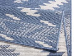 NORTHRUGS Kusový koberec Twin Supreme 103430 Malibu blue creme – na von aj na doma 80x150
