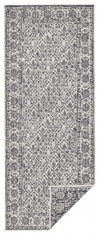 NORTHRUGS Kusový koberec Twin-Wendeteppiche 103116 grau creme – na von aj na doma 80x250