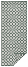 NORTHRUGS Kusový koberec Twin-Wendeteppiche 103125 grün creme – na von aj na doma 80x150