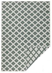 NORTHRUGS Kusový koberec Twin-Wendeteppiche 103125 grün creme – na von aj na doma 80x150
