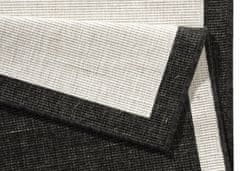 NORTHRUGS Kusový koberec Twin-Wendeteppiche 103105 creme schwarz – na von aj na doma 80x250
