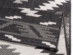 NORTHRUGS Kusový koberec Twin Supreme 103429 Malibu black creme – na von aj na doma 80x150