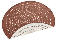 NORTHRUGS Kusový koberec Twin-Wendeteppiche 103110 terra creme kruh – na von aj na doma 140x140 (priemer) kruh
