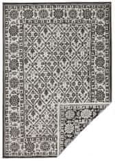 NORTHRUGS Kusový koberec Twin-Wendeteppiche 103113 schwarz creme – na von aj na doma 80x150