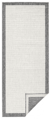 NORTHRUGS Kusový koberec Twin-Wendeteppiche 103108 creme grau – na von aj na doma 80x150