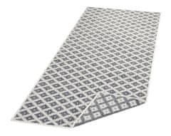 NORTHRUGS Kusový koberec Twin-Wendeteppiche 103126 grau creme – na von aj na doma 80x150