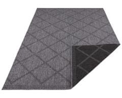 NORTHRUGS Kusový koberec Twin Supreme 103757 Black / Anthracite – na von aj na doma 80x250