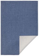 NORTHRUGS Kusový koberec Twin-Wendeteppiche 103100 blau creme – na von aj na doma 80x150