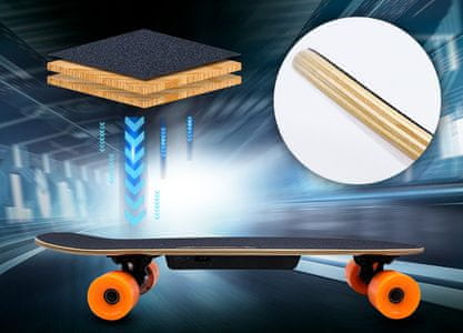 Elektrický skateboard Kolonožka Eljet Double Power, malý, ľahký