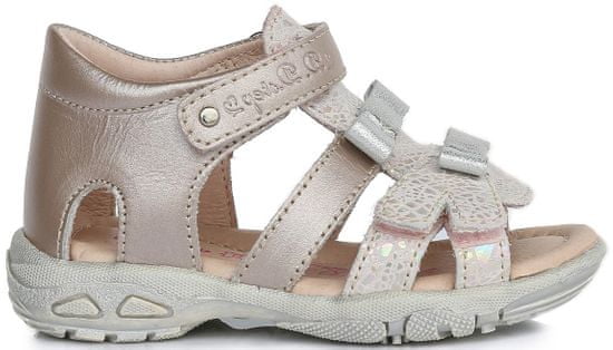 D-D-step dievčenské sandále s mašličkami