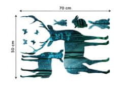 Dimex - Dekoračné nálepky na stenu Jelene - 50 x 70 cm