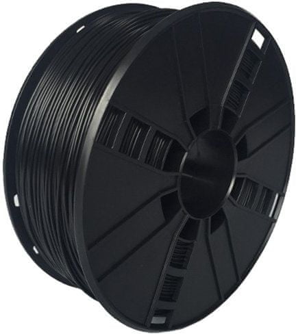 Gembird tlačová struna (filament), PETG 1,75mm, 1kg, čierna