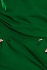 Numoco Dámske mini šaty Caner tmavo zelená L